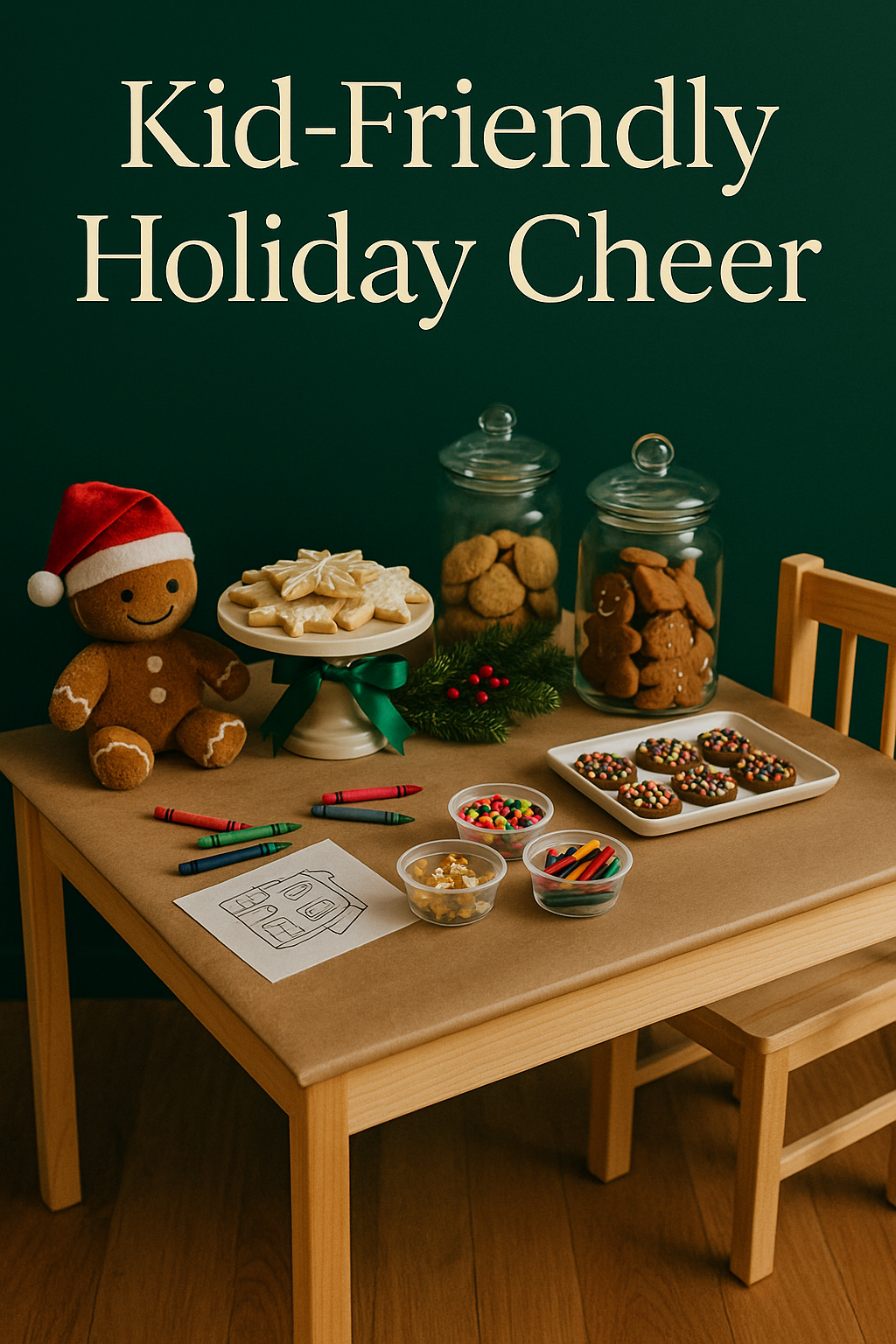 Kid-Friendly Holiday Cheer: Craft Stations & Sweet Treat Tables