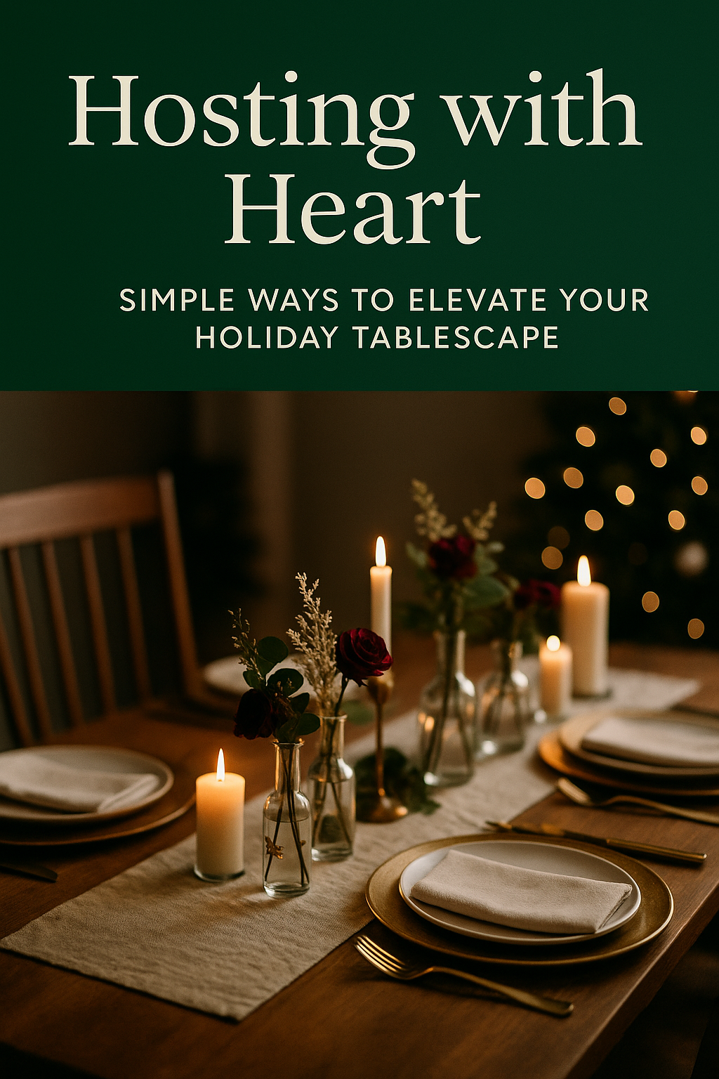 ”Hosting with Heart: Simple Ways to Elevate Your Holiday Tablescape“